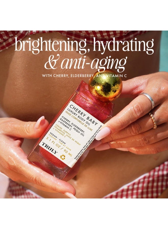 ترولي زيت الجسم الفاخر للأطفال من ترولي برائحة الكرز - Image 3